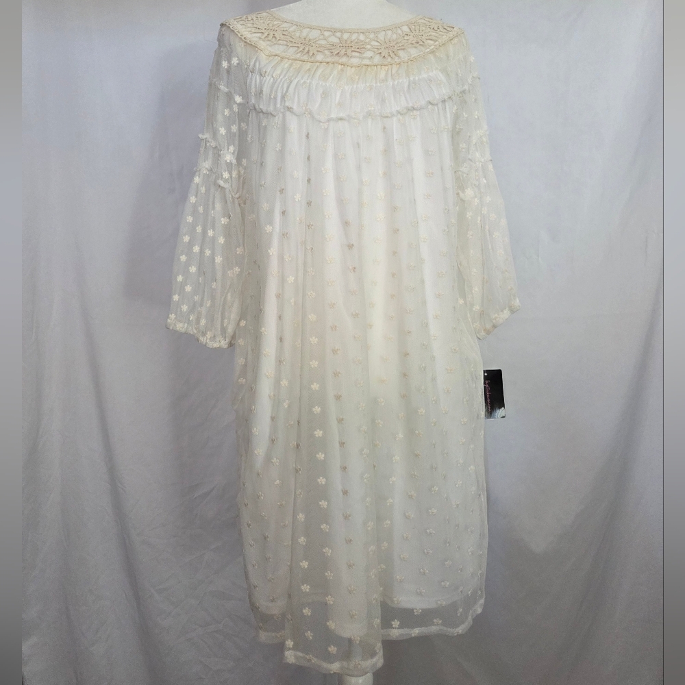 Cream Off-Shoulder Dress